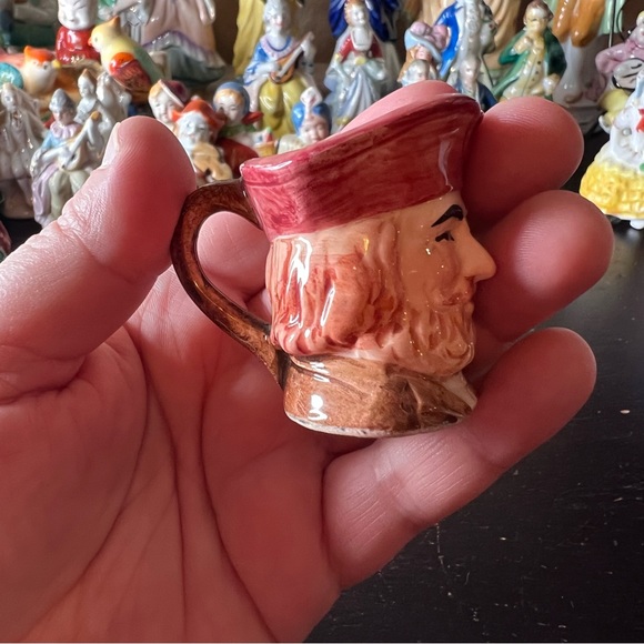 Vintage 1940's Made in Occupied Japan Toby Mug / Character Cup, Beer Bar Decor - Picture 2 of 6
